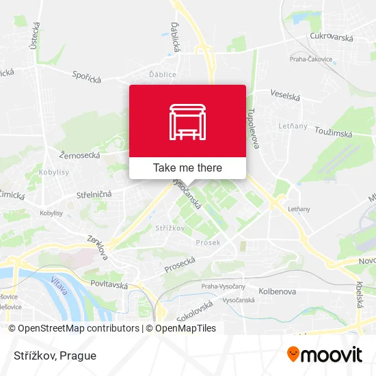 Карта Střížkov