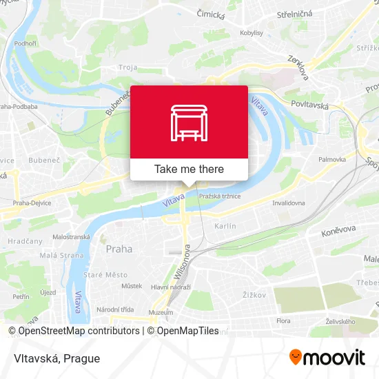 Карта Vltavská