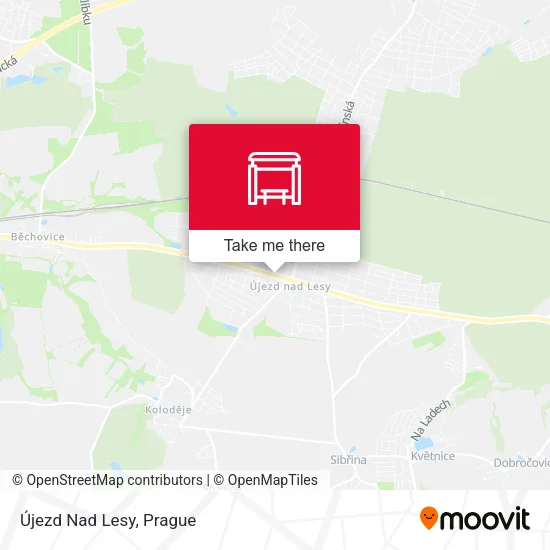 Карта Újezd Nad Lesy