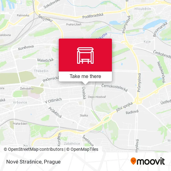 Карта Nové Strašnice