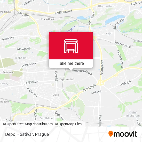Карта Depo Hostivař