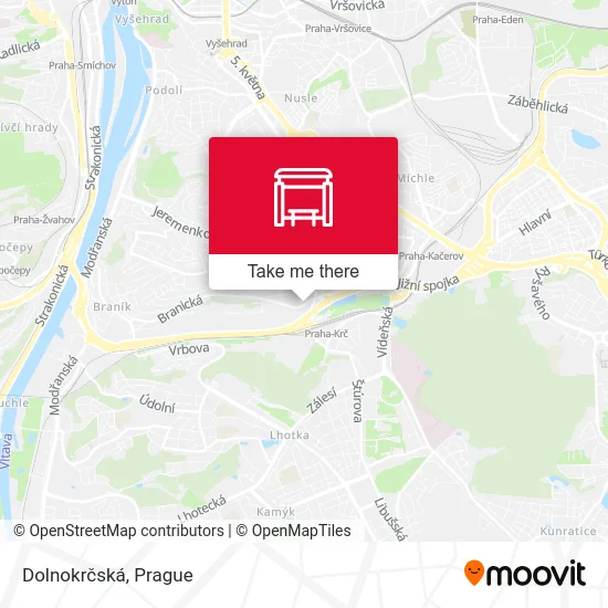 Карта Dolnokrčská