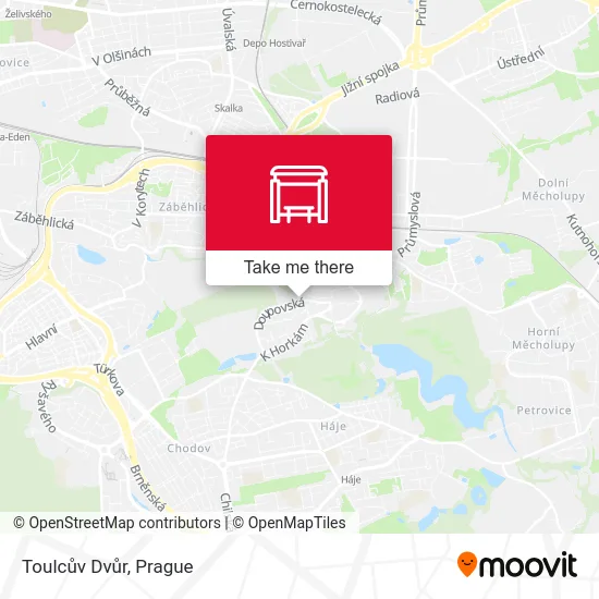 Карта Toulcův Dvůr