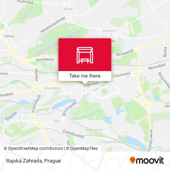 Карта Rajská Zahrada