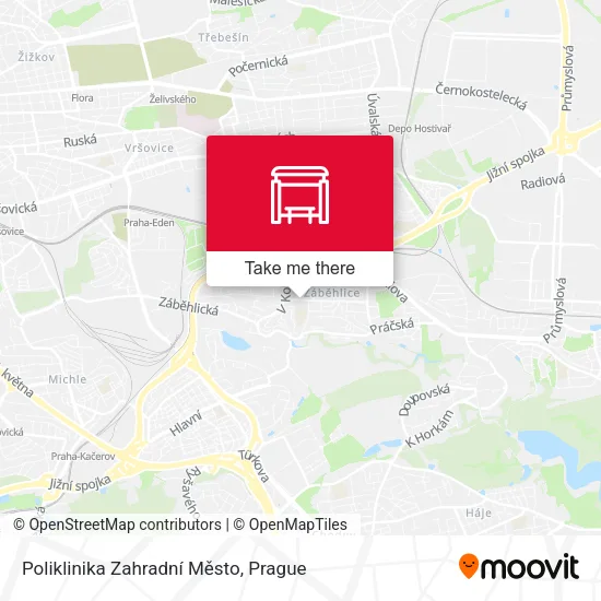 Карта Poliklinika Zahradní Město