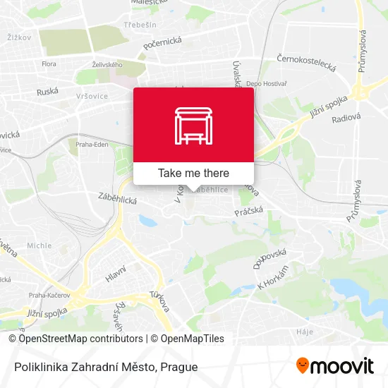 Карта Poliklinika Zahradní Město