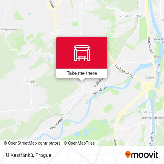Карта U Kestřánků