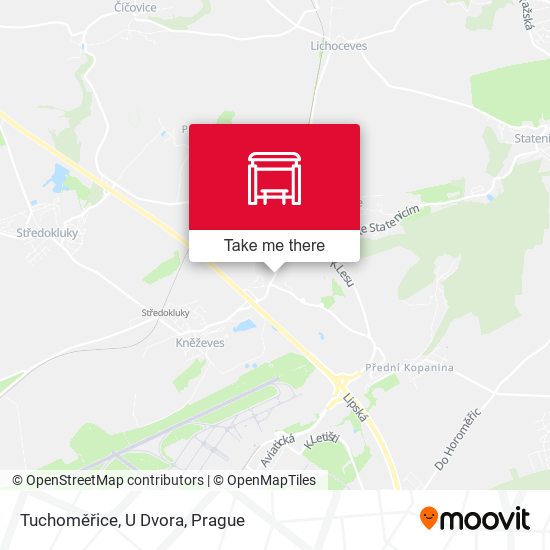 Tuchoměřice, U Dvora map