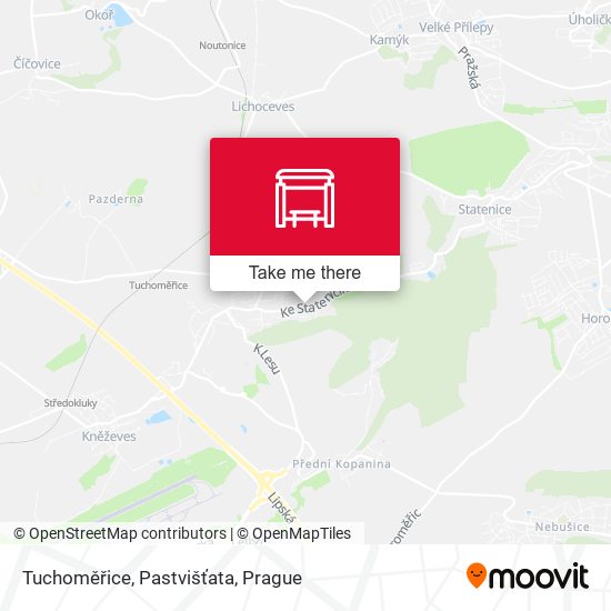 Tuchoměřice, Pastvišťata map