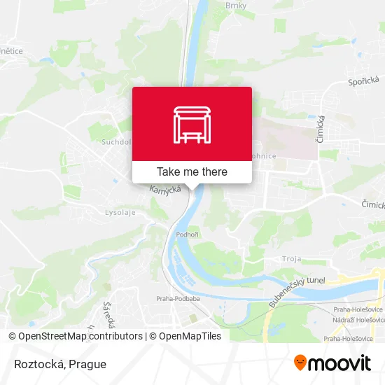 Карта Roztocká