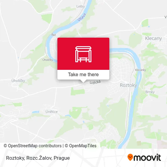 Roztoky, Rozc.Žalov map