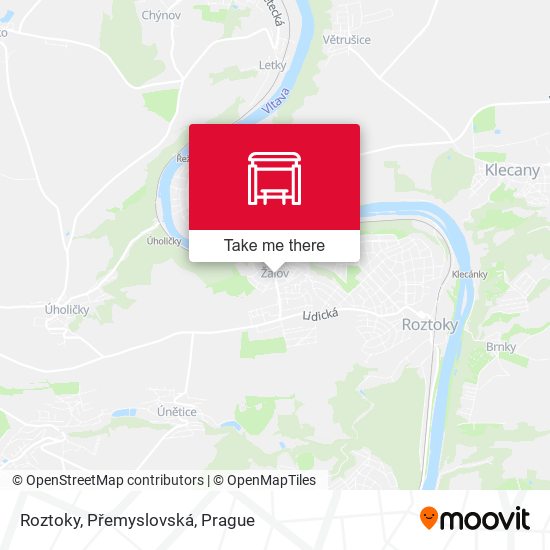 Roztoky, Přemyslovská map