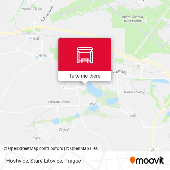 Карта Hostivice, Staré Litovice