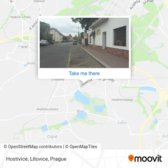 Карта Hostivice, Litovice