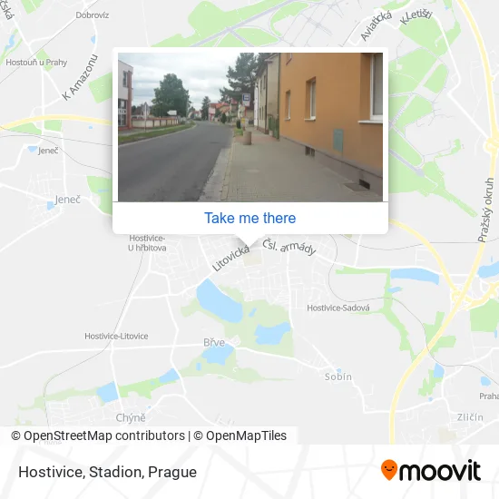 Карта Hostivice, Stadion