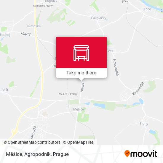 Měšice, Agropodnik map