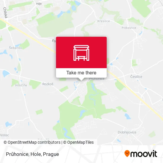 Карта Průhonice, Hole