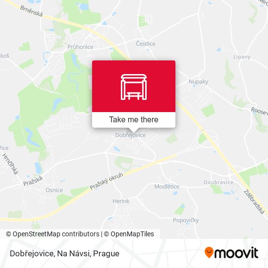Dobřejovice, Na Návsi map
