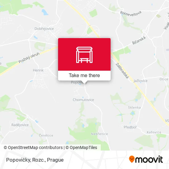 Popovičky, Rozc. map