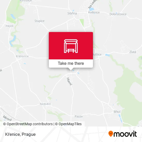 Карта Křenice