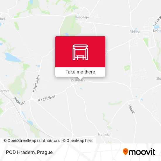 Карта POD Hradem