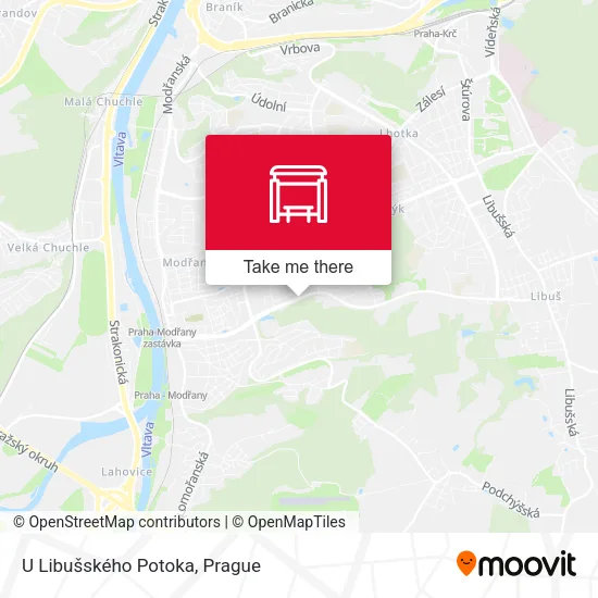 Карта U Libušského Potoka
