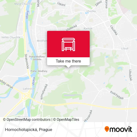 Карта Hornocholupická