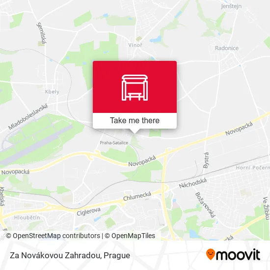 Карта Za Novákovou Zahradou