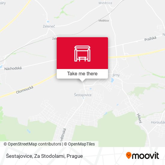 Карта Šestajovice, Za Stodolami