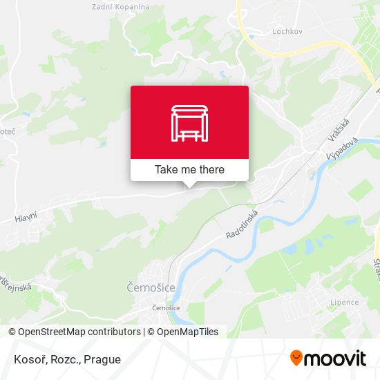 Kosoř, Rozc. map