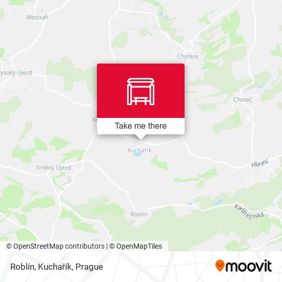 Roblín, Kuchařík map