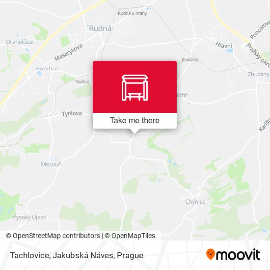 Tachlovice, Jakubská Náves map