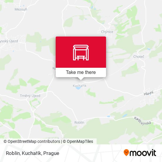 Roblín, Kuchařík map