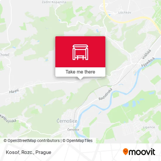 Карта Kosoř, Rozc.