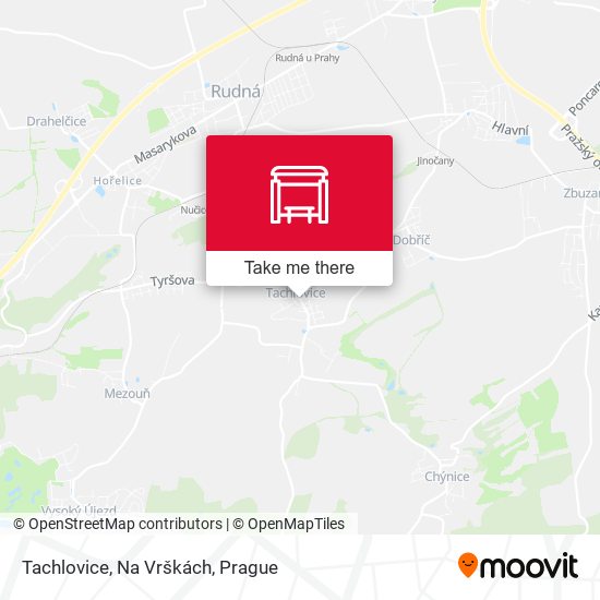 Карта Tachlovice, Na Vrškách