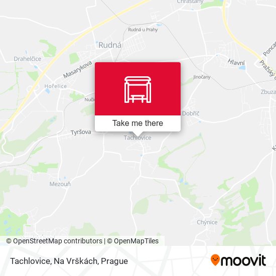 Tachlovice, Na Vrškách map