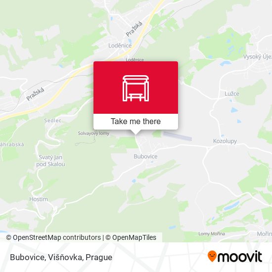 Bubovice, Višňovka map