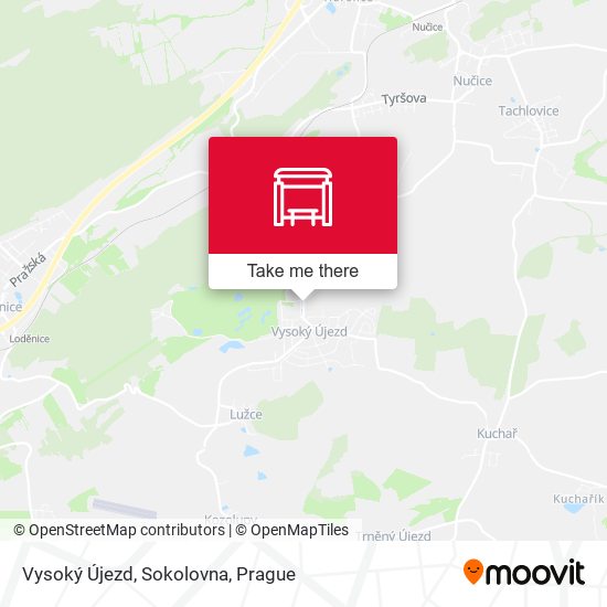 Vysoký Újezd, Sokolovna map