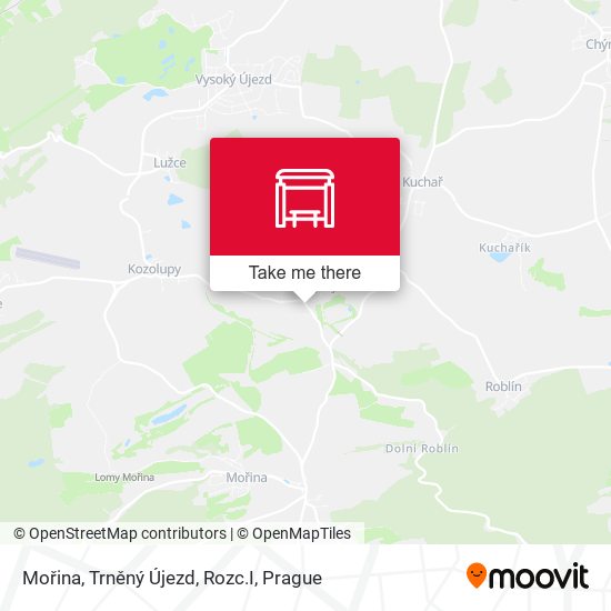 Mořina, Trněný Újezd, Rozc.I map