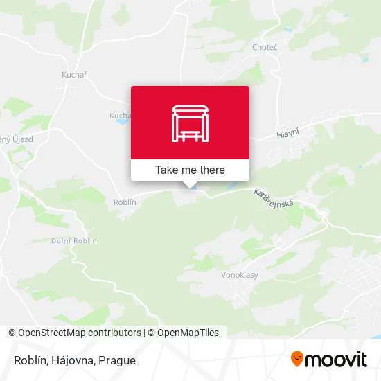 Карта Roblín, Hájovna