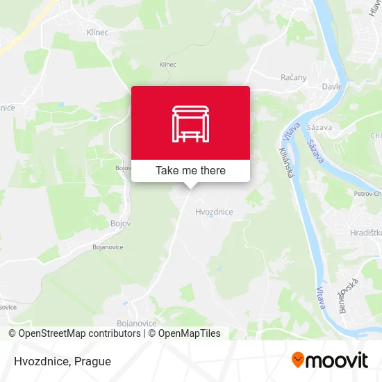 Карта Hvozdnice