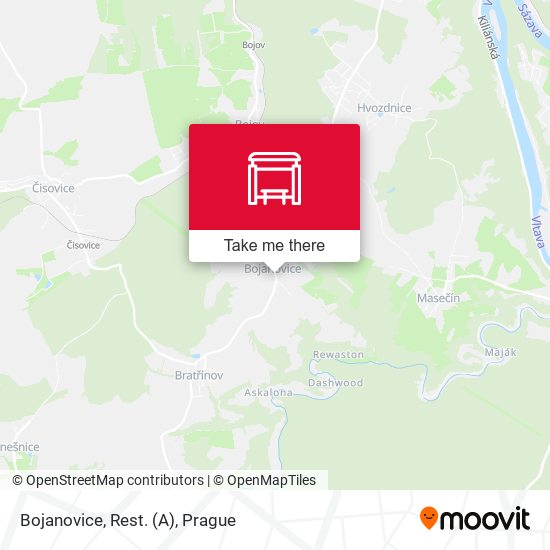 Bojanovice, Rest. map