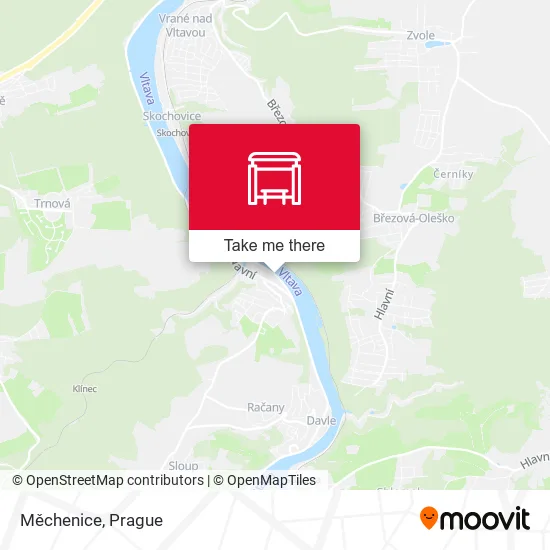 Карта Měchenice