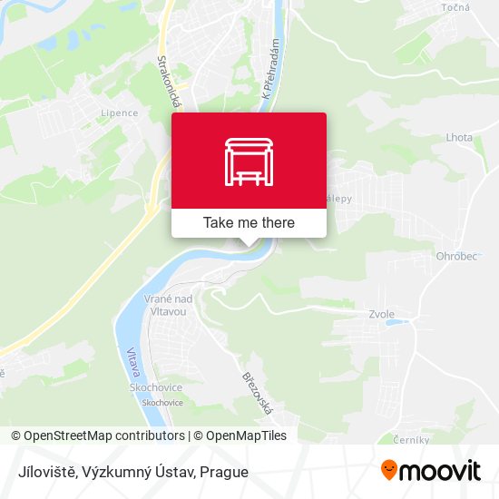 Jíloviště, Výzkumný Ústav map