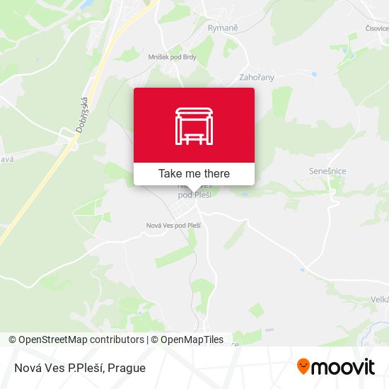 Nová Ves P.Pleší map