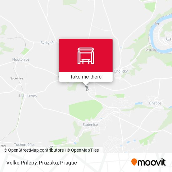Velké Přílepy, Pražská map
