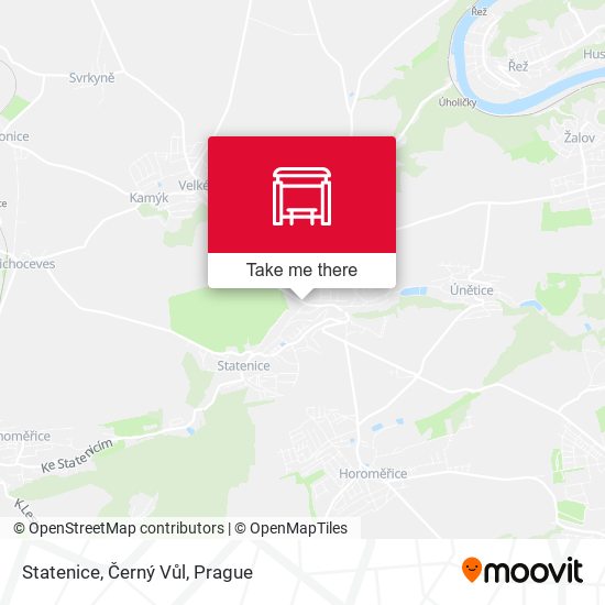 Statenice, Černý Vůl map