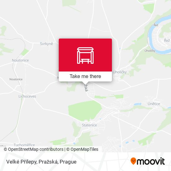 Velké Přílepy, Pražská map