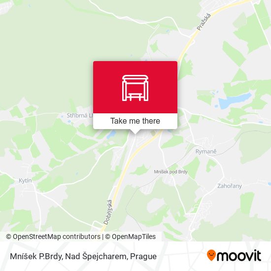 Mníšek P.Brdy, Nad Špejcharem map