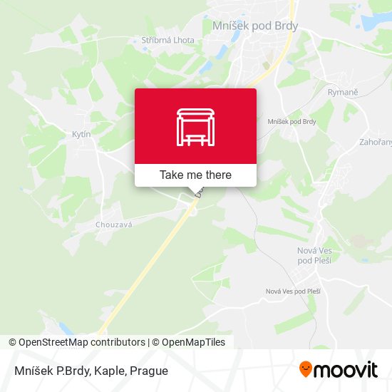 Mníšek P.Brdy, Kaple map